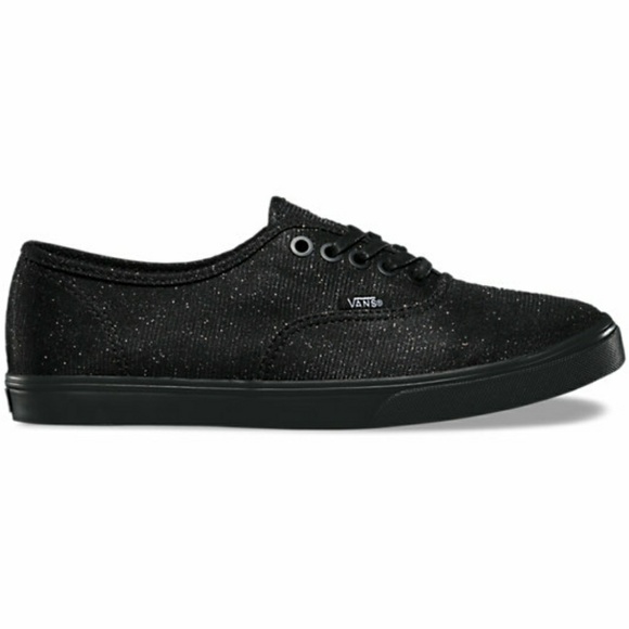 black sparkly vans